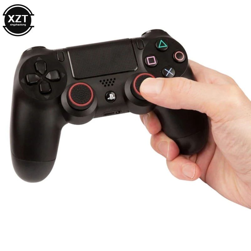 4 шт. силиконовые аналоговые ручки для джойстиков PS4 PlayStation Pro Slim PS3 колпачки Xbox 360
