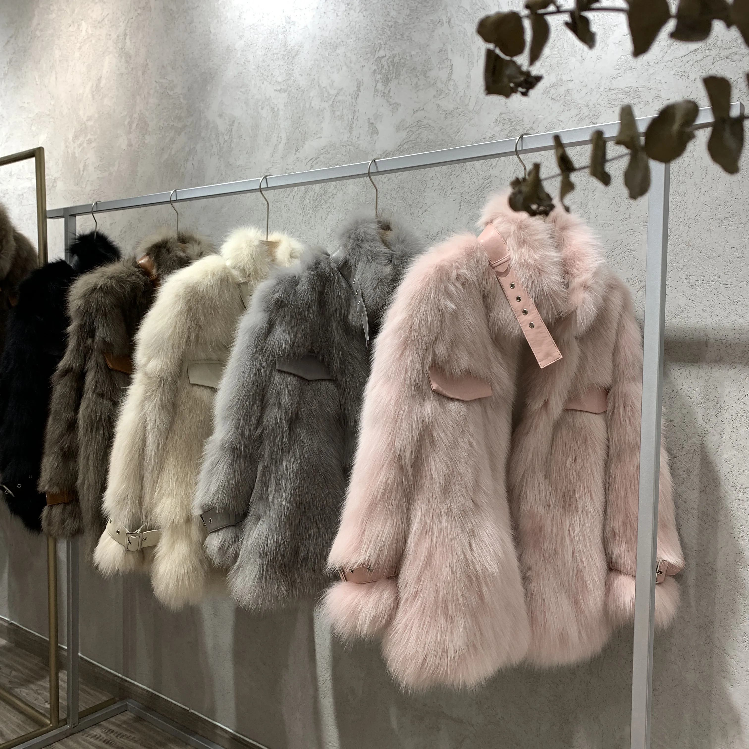 2020 брендовая Роскошная зимняя куртка женская шуба из натурального меха лисы