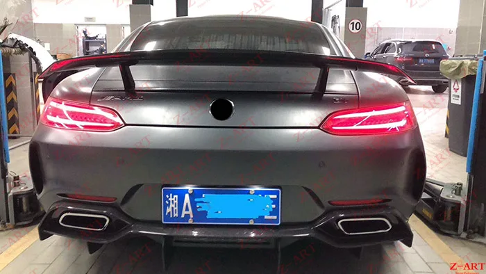 Z ART м углеродного волокна задний спойлер для AMG GT GTS 2015 2019 заднее крыло