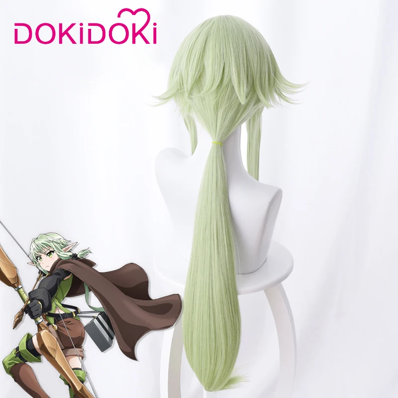 DokiDoki аниме Goblin Slayer косплей парик Фея Archer волосы для женщин длинные зеленые