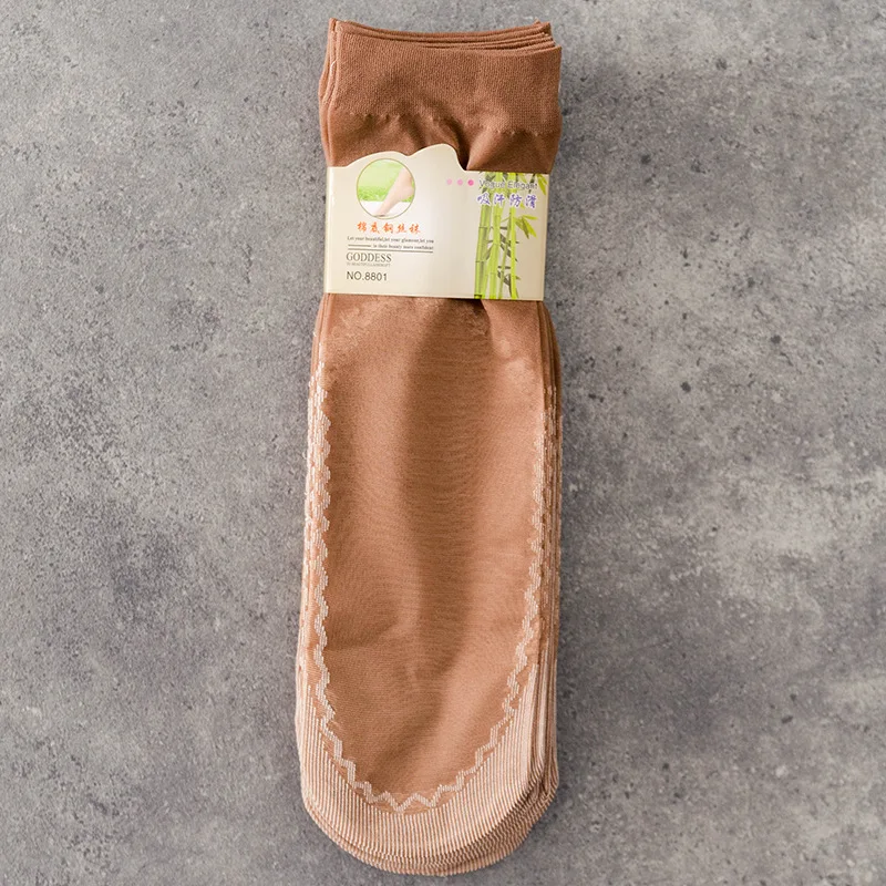 

5 pairs of fashionable women girls summer socks style lace flower socks non-slip invisible ankle 2021 socks