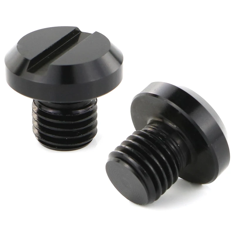balck 1 pair Для Ducati Monster 821 797 696 1100/EVO 1200 XDiavel Diavel Streetfighter 848 S 1098 зеркальное отверстие заглушки винты CNC алюминий - Цвет: balck 1 pair