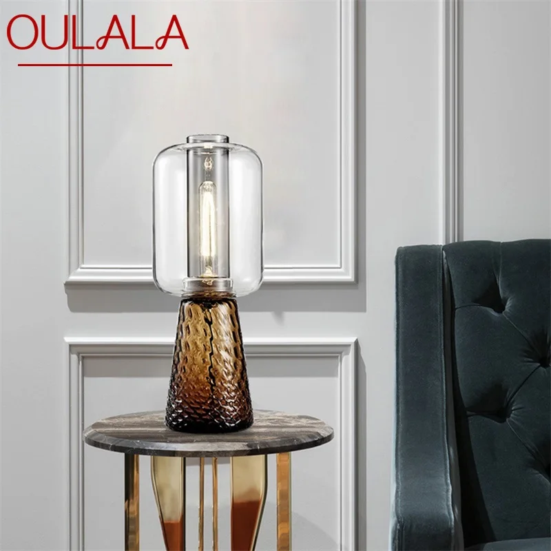 Современные настольные лампы OULALA, дизайн для спальни, светодиодный дизайн E27, простой Настольный светильник, домашний светодиодный декорат...