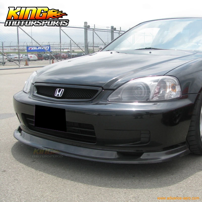Подходит для 99 00 Honda Civic FM стиль передний бампер губа подбородок спойлер