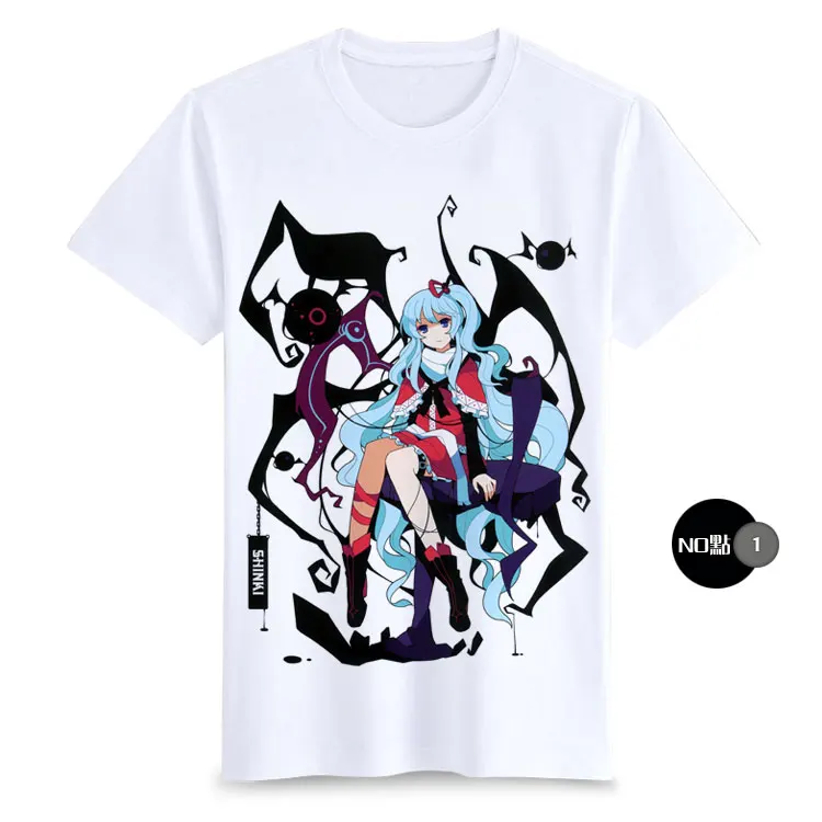 Футболка для косплея из японского аниме проекта Touhou летняя футболка с принтом
