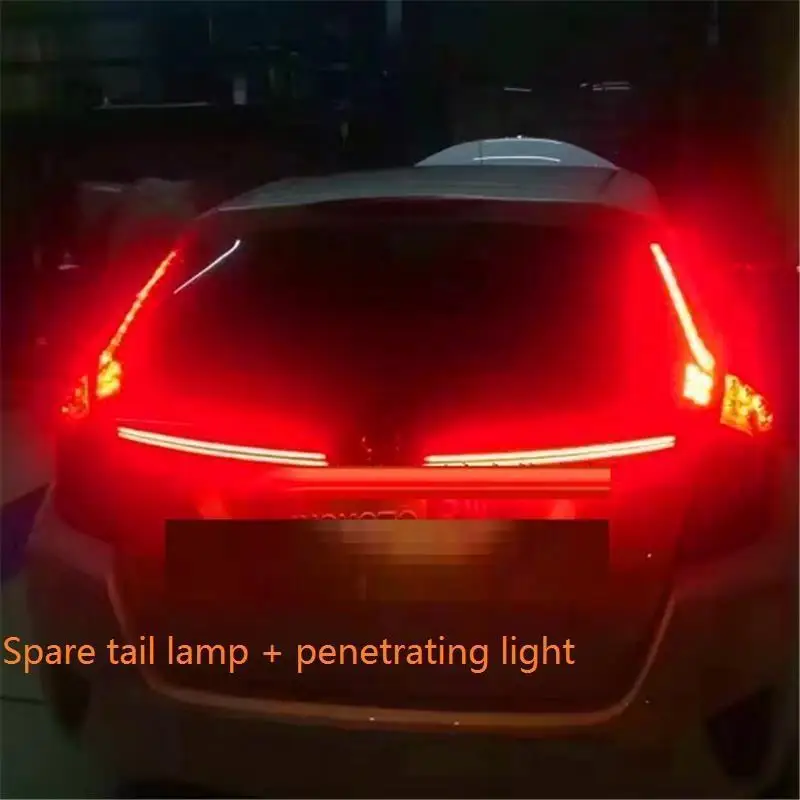 MODEL F Drl аксессуар Cob внешняя лампа дневные ходовые светодиодные фары передние противотуманные задние Автомобильные фары в сборе 14 15 16 17 для Honda Fit - Цвет: MODEL F