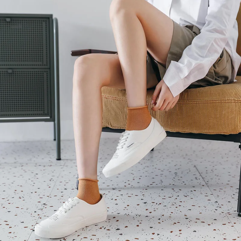 Носки женские в японском стиле милые носки Харадзюку модная уличная одежда с