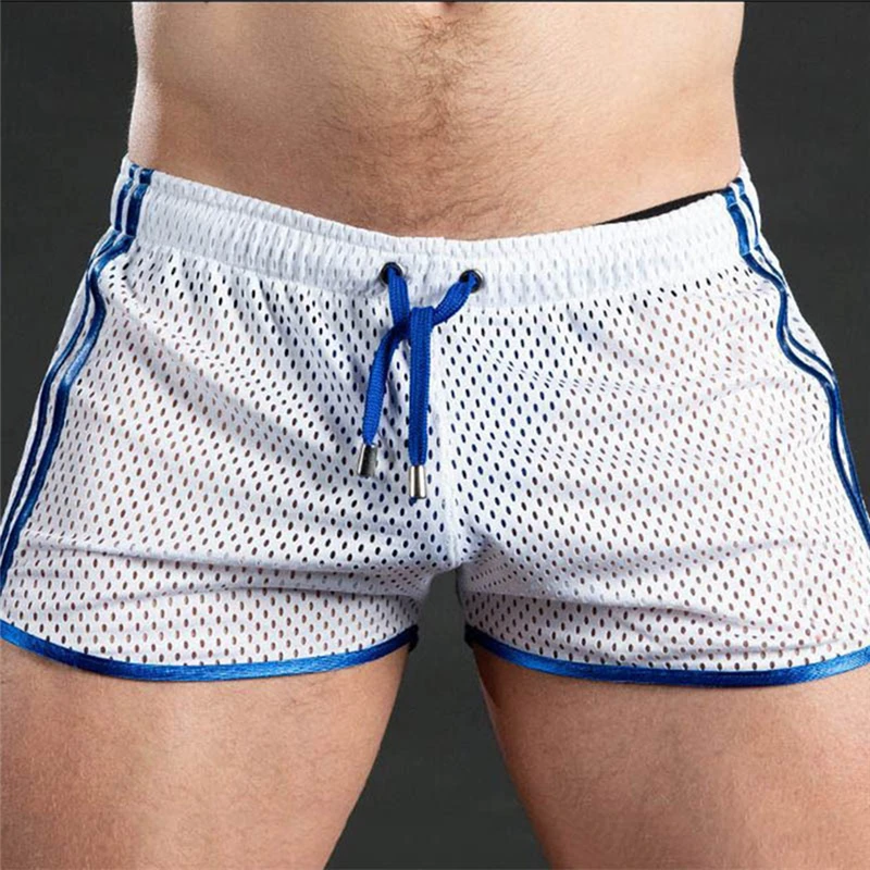 

New Gym Mens Sport Running Shorts Quick Dry Grid Workout Short Pants GYM Wear Men Soccer Tennis Training Beach Swim Shorts