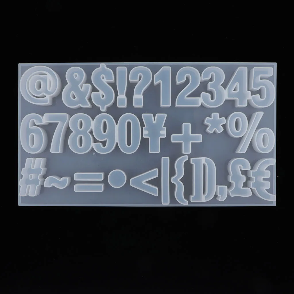 Силиконовая форма с цифрами символами из смолы инструмент для выпечки помадки