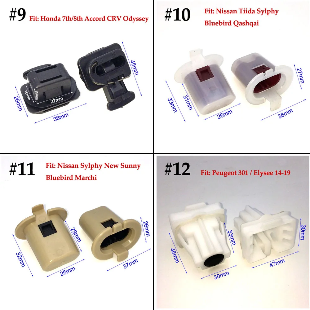 2 шт. крепежный зажим для крепления на заднее сиденье автомобиля VW Audi Peugeot Nissan Mazda