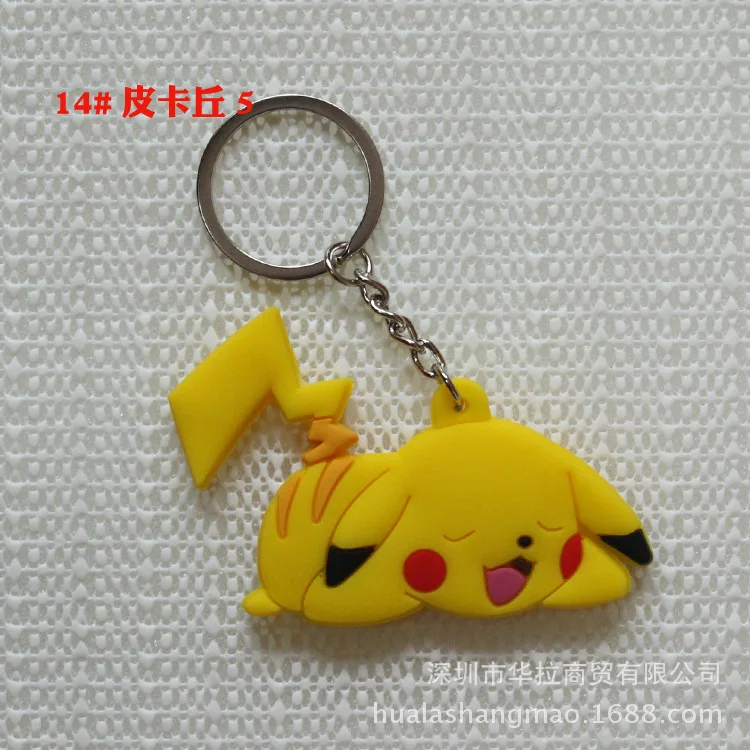 14- Мультфильм Аниме ПВХ Покемон Сквиртл Bulbasaur Venusaur Chansey Psyduck Jigglypuff Totodile Houndoom прекрасный Забавный брелок Кадена - Цвет: 14-