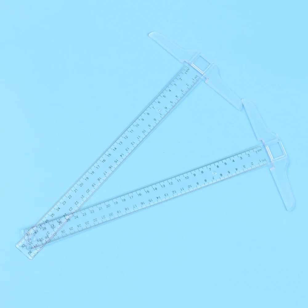 

2PCS 30cm T Shape Ruler T-Square Double Side Centimeter Scale Measuring Tool for Drafting and General Layout Work