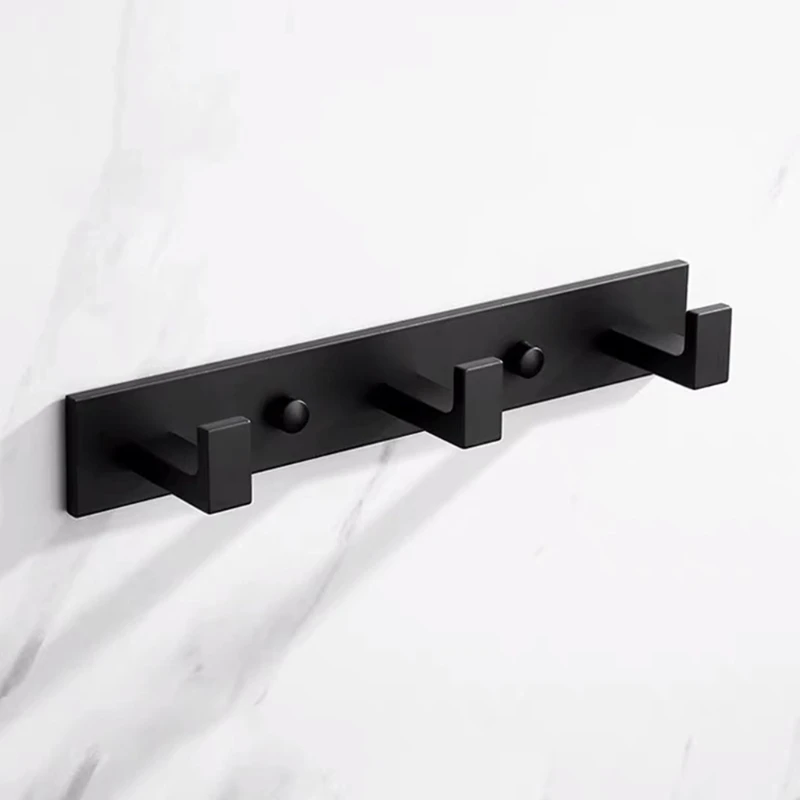 

Алюминиевый настенный крючок вешалка для одежды полотенце держатель 3/4/5/6 крючки для кухни и ванной комнаты аппаратных средств