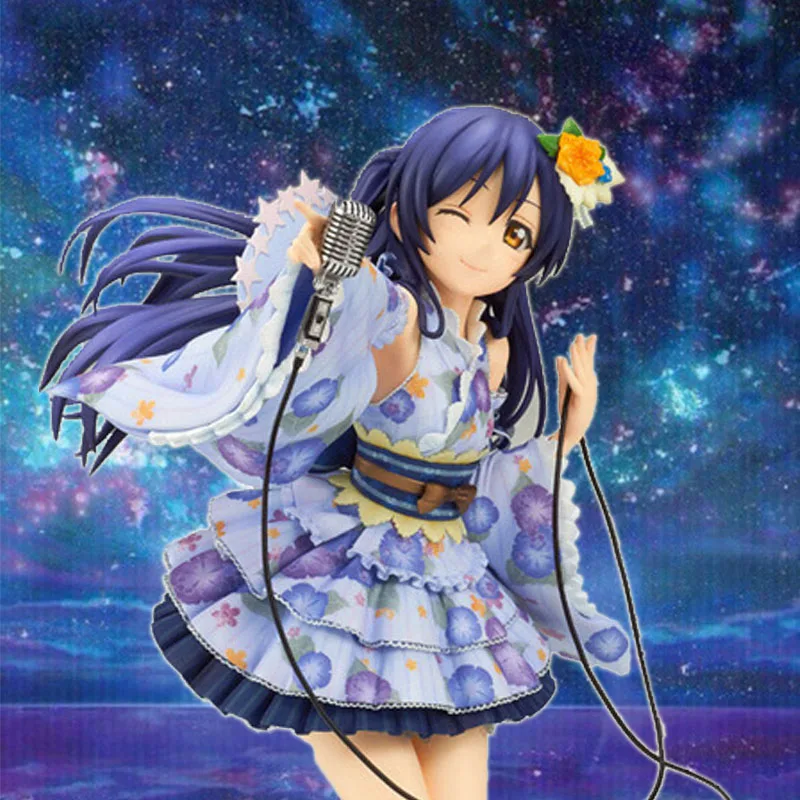 

Новинка 2021, аниме Love Live! Школьный идол проект Sonoda Umi халат ПВХ экшн-фигурка Коллекционная модель 21 см игрушка