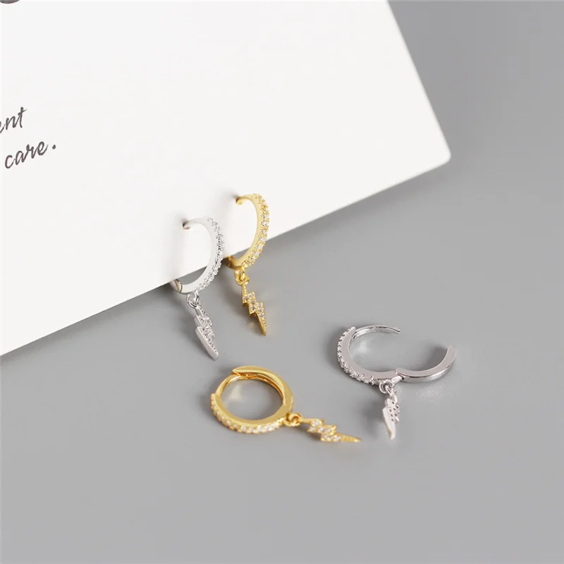 Женские серьги гвоздики WANTME из серебра 100% пробы с кристаллами циркония и