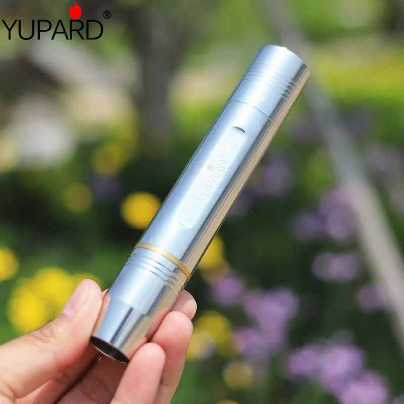 

YUPARD ювелирные изделия из нержавеющей стали с янтарным бликом фонарик нефритовый фиолетовый свет 18650 1 Режим фиолетовая лампа