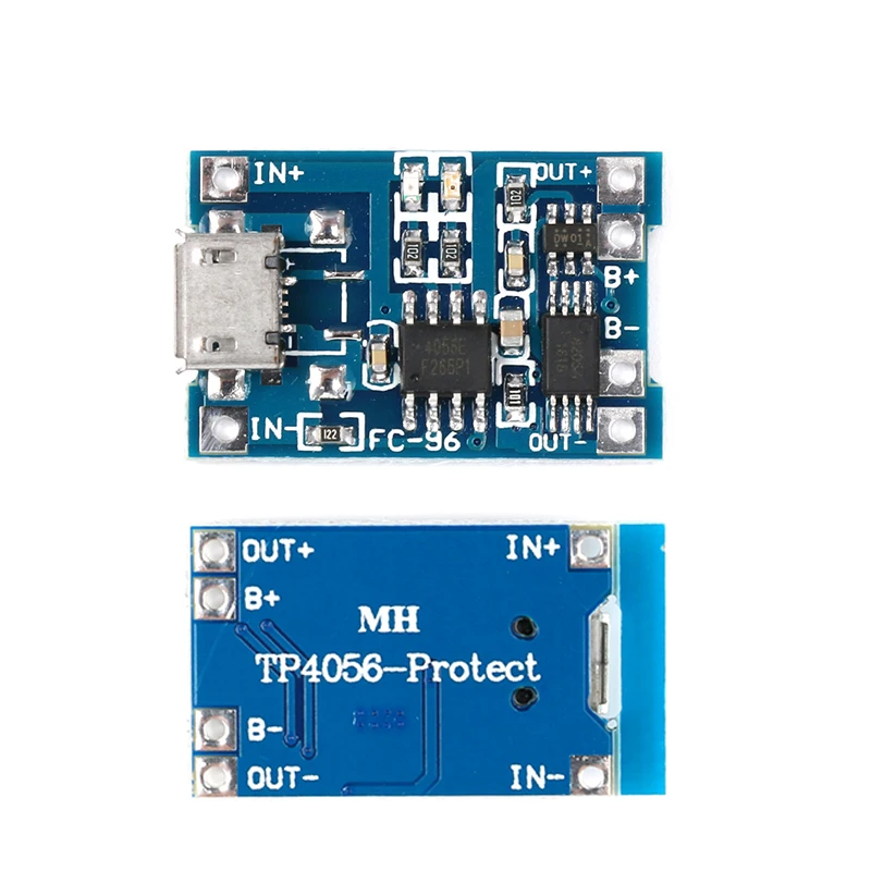 5 шт. Micro USB 5V 1A 18650 TP4056 литиевый модуль зарядного устройства аккумулятора зарядная плата с защитой двойные функции 1A li-ion