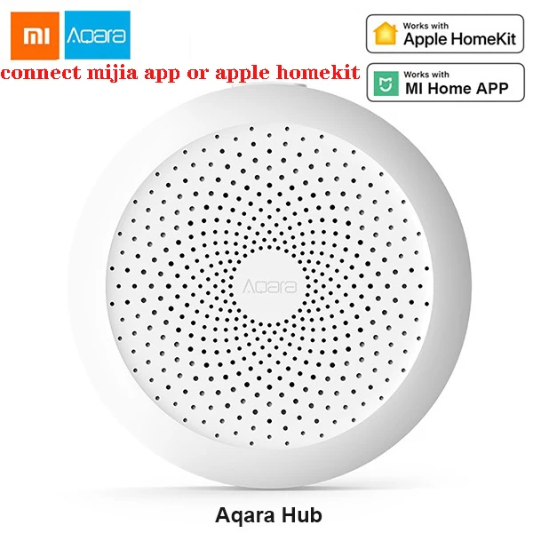 Aqara gateway hub Xiaomi Aqara комплекты умного дома Mijia концентратор Датчик окна двери человеческого тела настенный выключатель влажности Датчик воды двусторонний модуль Aqara концентратор - Цвет: Aqara gateway hub