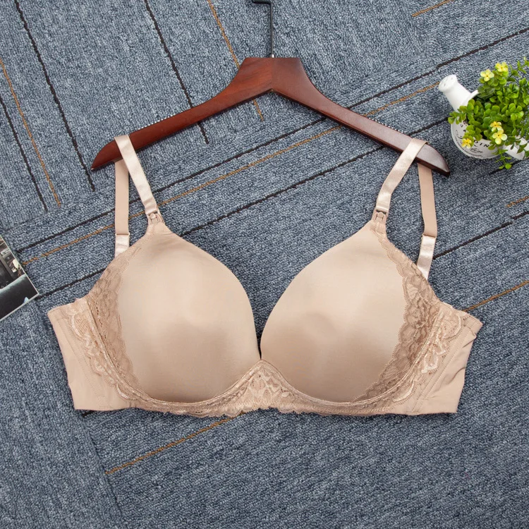Удобное женское нижнее белье большого размера чашечки 3/4 кружевной край глубокий