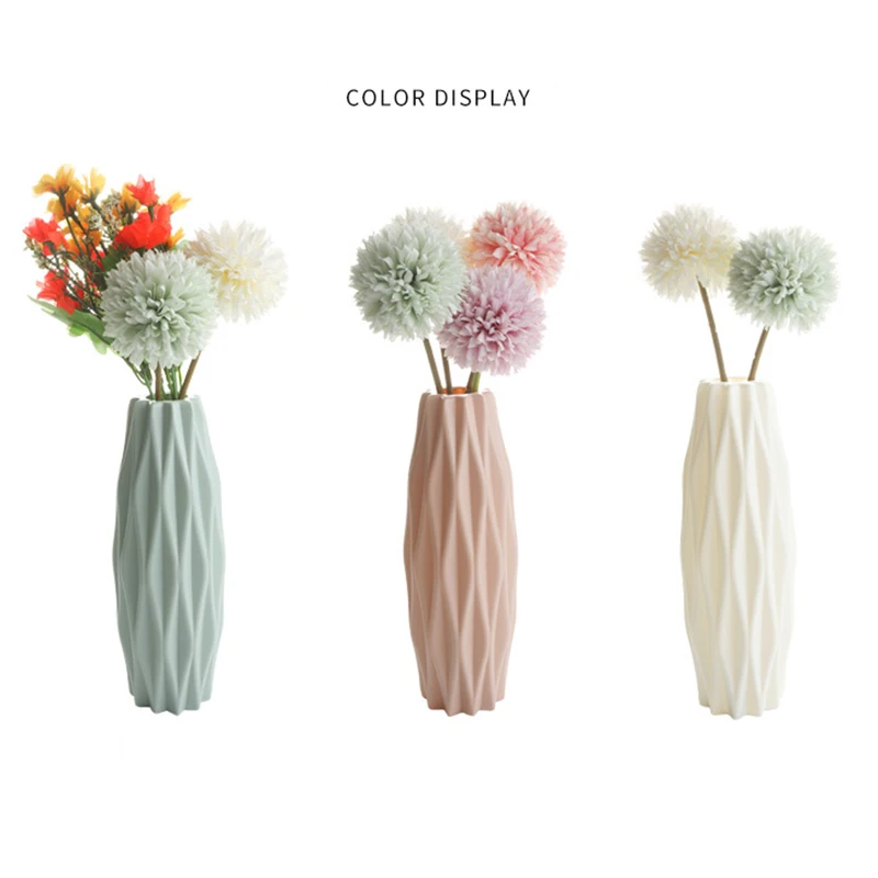 Nordic Style Modern Origami Flower Vases for Home Decoration, Living Room Flower Arrangement, Plastic Interior Flower Pot, Hot Sale image 4