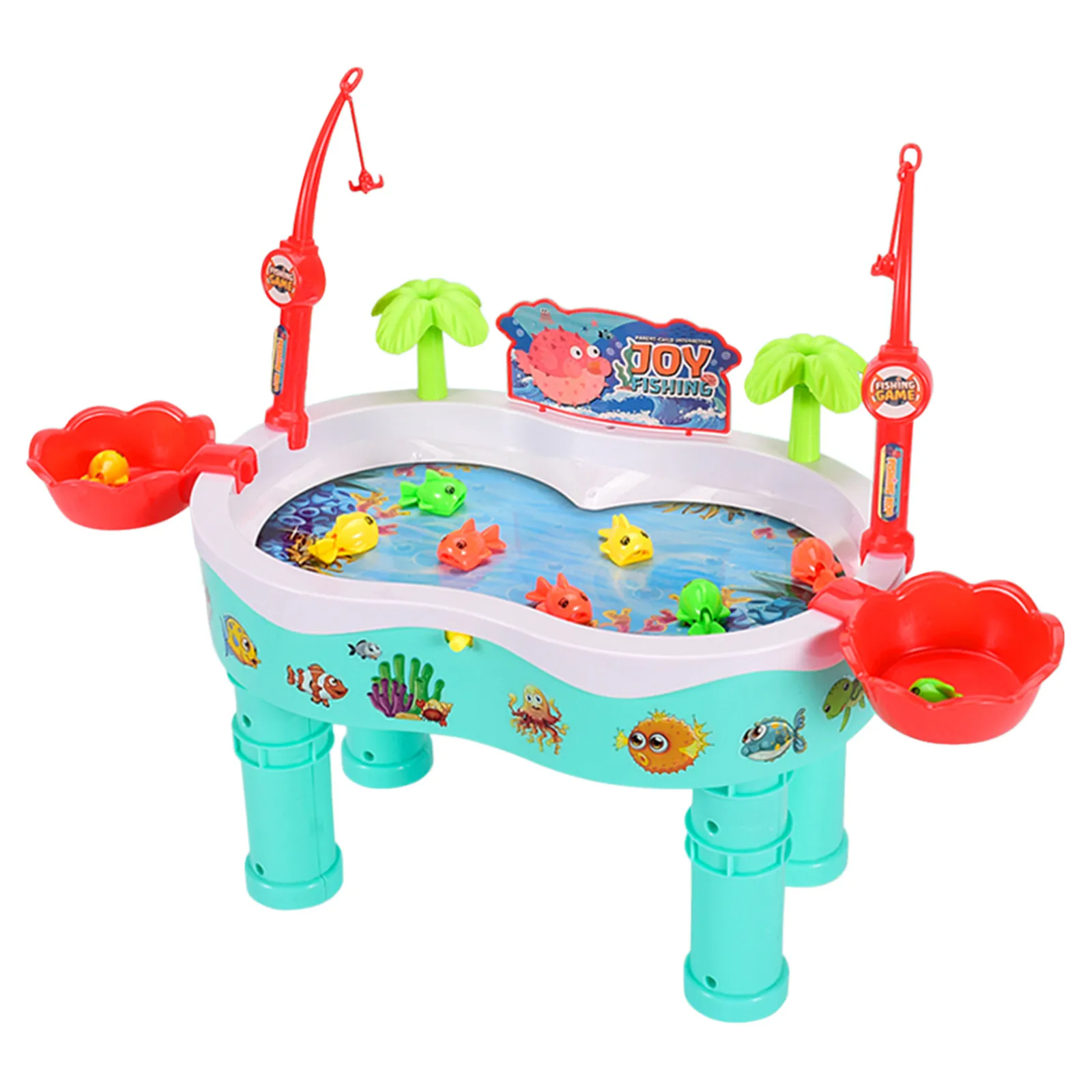 Kids Fishing Board Game Toys For Children Magnetic Pool Water Play Table Set Montessori Educational Gifts#g4 | Игрушки и хобби