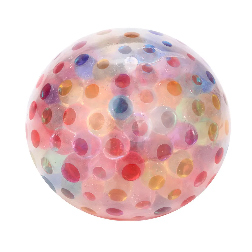 

Spongy Rainbow Ball Toy Squeezable Stress Toy Stress Relief Ball For Fun 5ml Squeeze Rising Soft Sticky Antistress Ball Juguetes