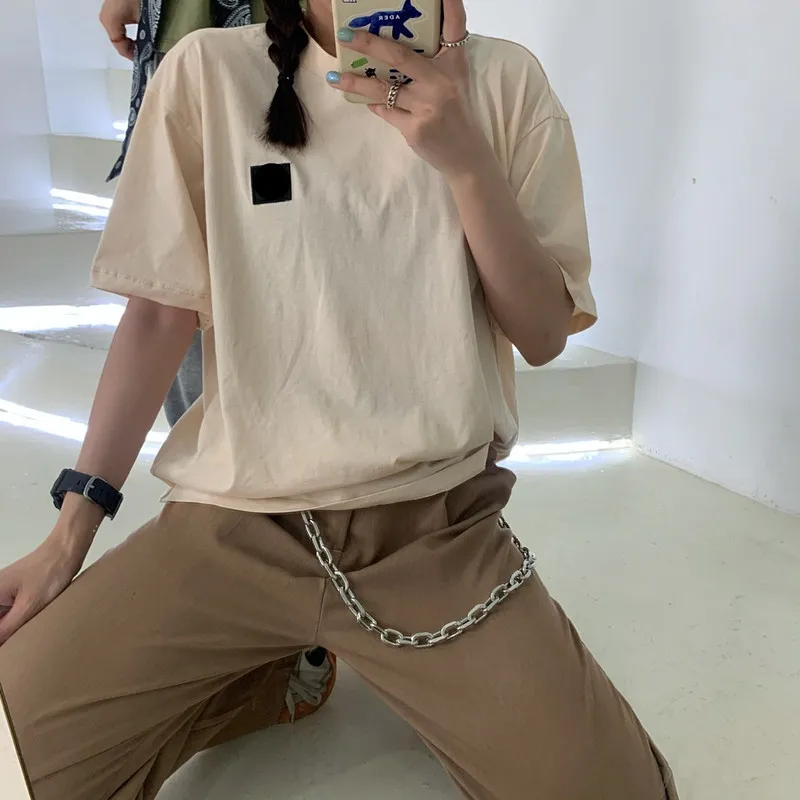 

Solid color Women Tshirt Women Summer Short Sleeve Shirt Harajuku Oversized Top Female T-shirt camisetas de mujer
