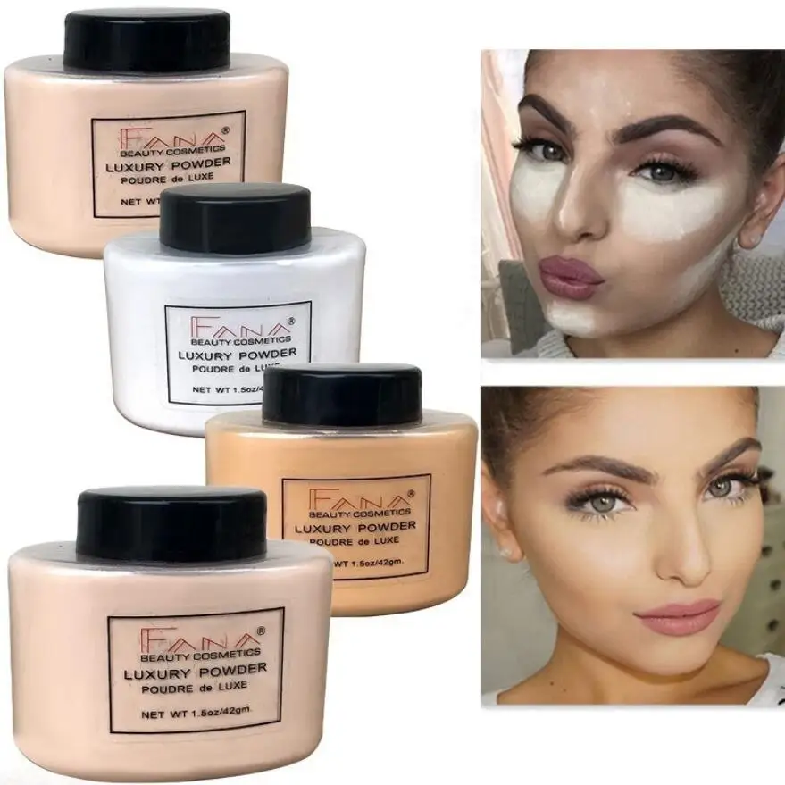Banana Loose Powder 4-color Translucent Matte Setting Keeps The Not Floating Shrinks Pores Oil Control |