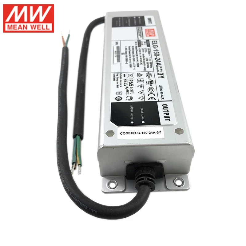 MEAN WELL ELG 150 24A 3Y Вт 6.25A 24 В Светодиодный источник питания 110 В/220 переменного тока до