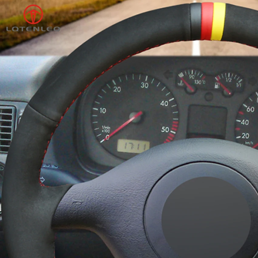 LQTENLEO черная замша для Volkswagen VW Golf 4 (MK4) 1997-2003 Passat B5 1996-2005 Polo MK6 1999-2002 | Автомобили и