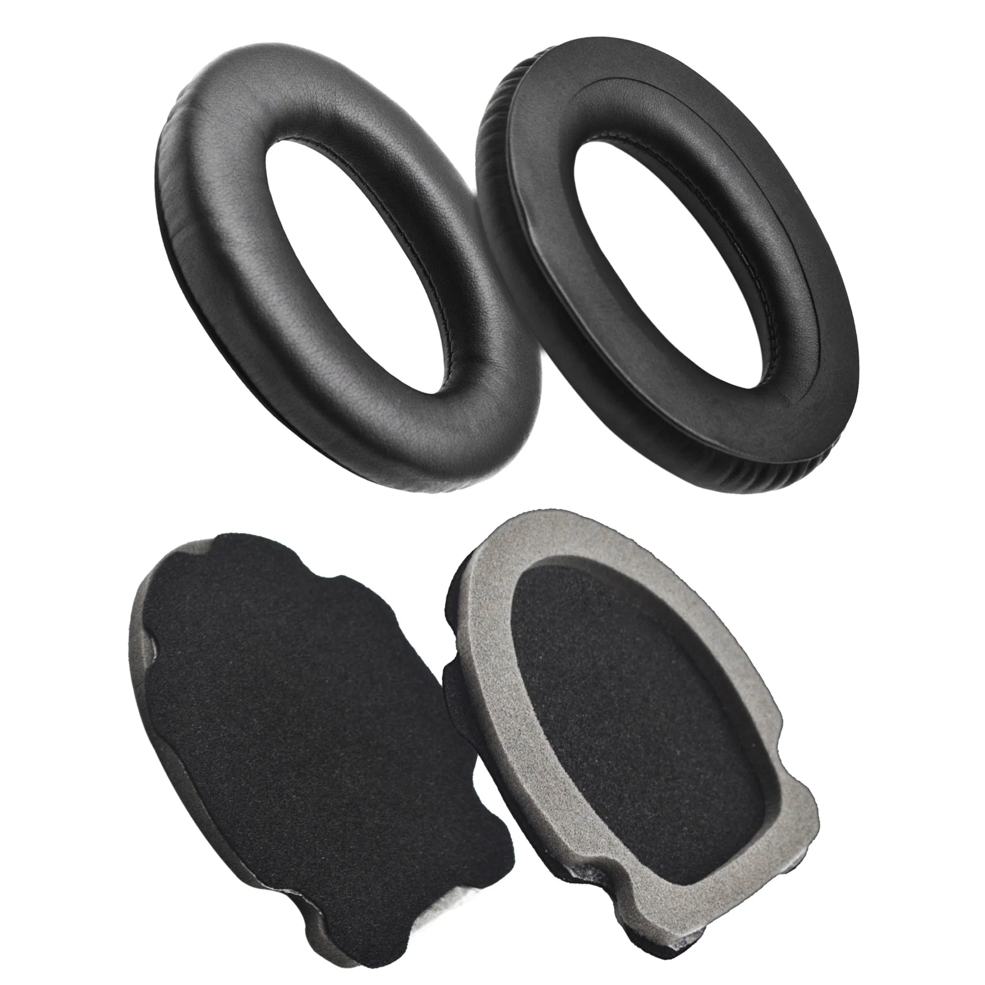 

1 pair Replaceable Leather Ear Pad For Bose Aviation Headsets X A10 A20 Hearphone cover Ear Cover Earmuffs Stretch Sponge Pads