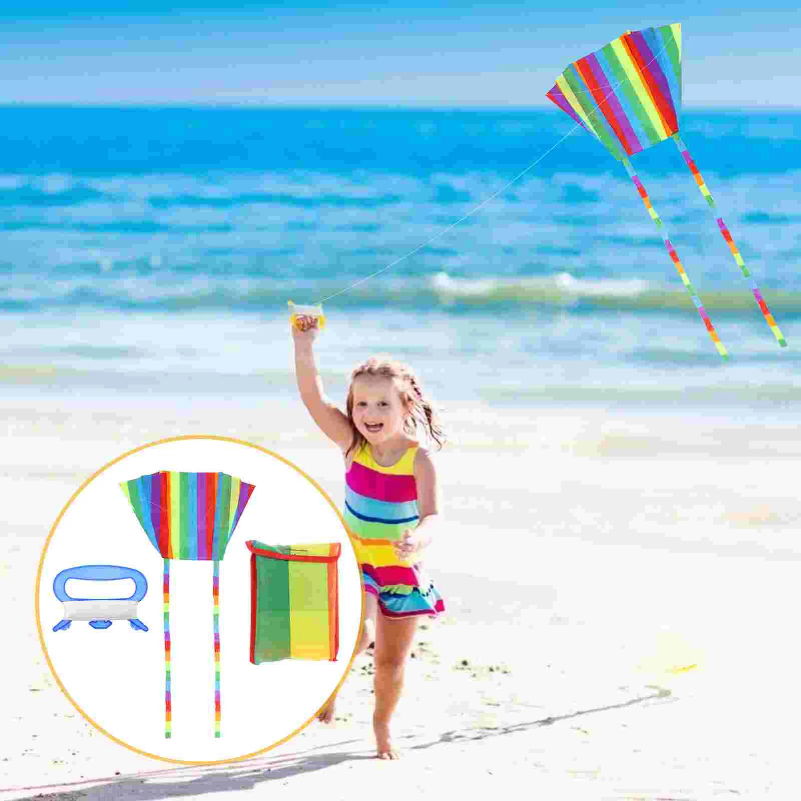 

1 Set Outdoor Kites Cartoon Long Tail Kites Easy to Fly Kites for Kids