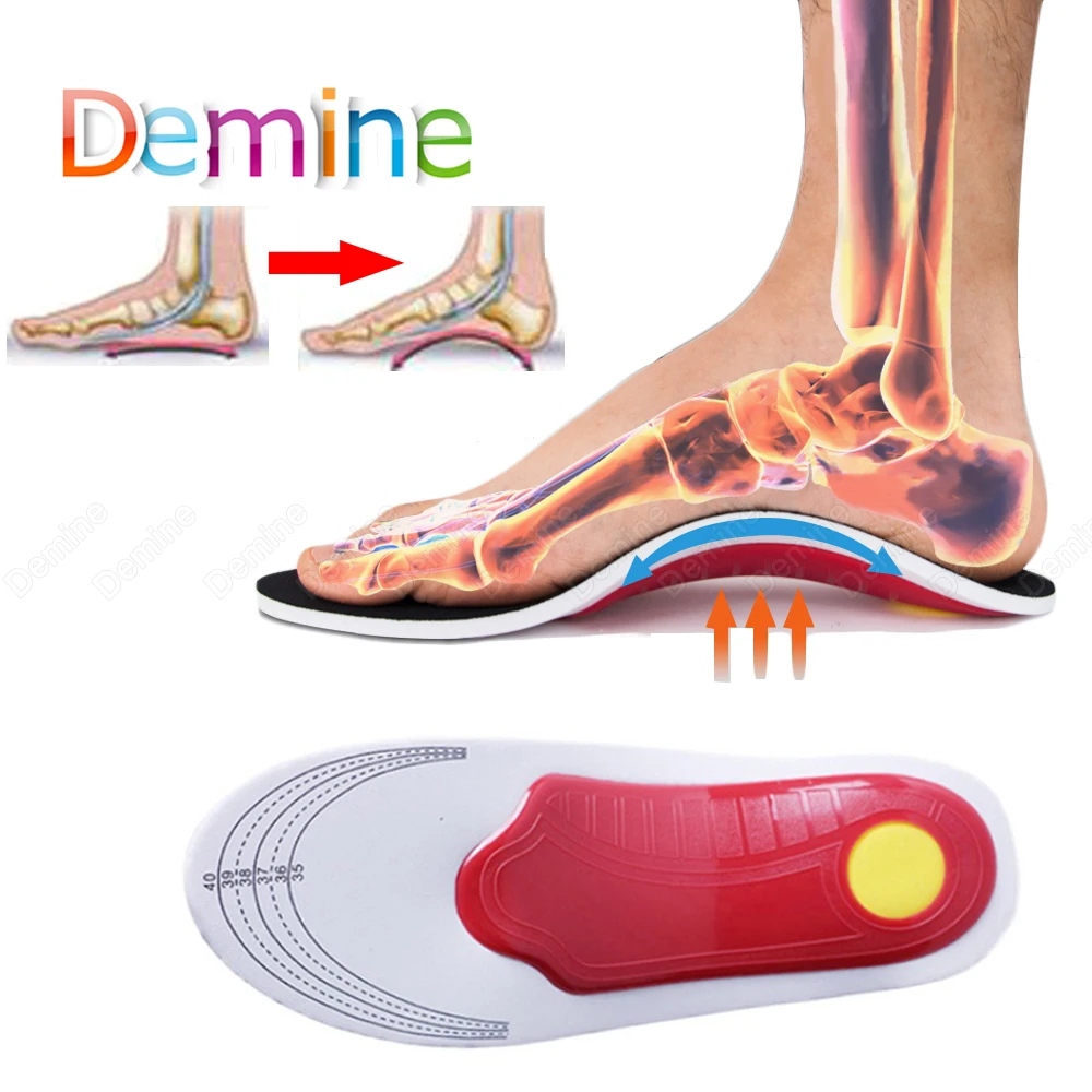 

Plantar Fasciitis Orthopedic Insoles for Shoes Sole Gel Pad Flat Foot Arch Support Orthotic Insole Corrector Feet Care Inserts