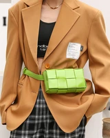 lattice designer small pu leather armpit bag for women 2021 casual fashion solid color chain pearl shoulder handbags designeb738