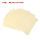 10 листов ПЭТ прозрачная пленка лист самоклеющиеся наклейки бумага прозрачная A4 виниловая пленка этикетка наклейка для лазерного принтера