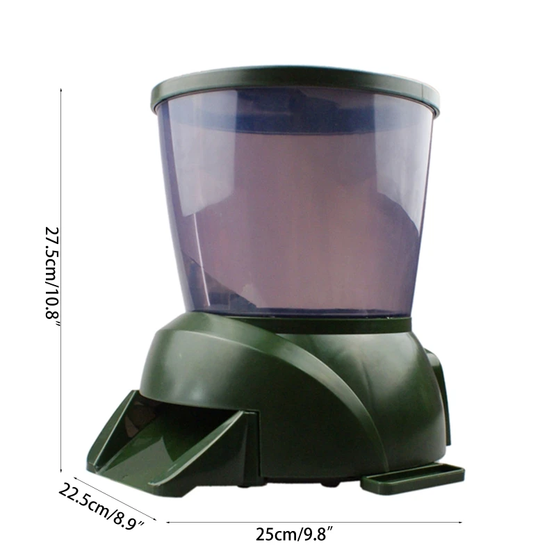 

Automatic large-capacity feeding device regularly.Fish food storage dispenser.fish tank feeder For Garden pond