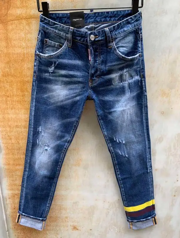 

Оригинальные Лидер продаж 2021, новые классические, Аутентичные DSQUARED2, ретро, итальянский бренд, женские/мужские джинсы, локомотивы, джинсы дл...