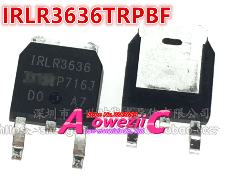 Aoweziic 2018 + 100 новый импортный оригинальный IRLR3636TRPBF IRLR3636TR IRLR3636 TO 252N канал MOSFET 66V