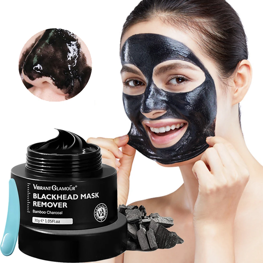 

30 г бамбуковый уголь отрывная маска для носа от черных точек, отшелушивающая, глубоко очищающая поры, контроль масла, отшелушивающая маска д...