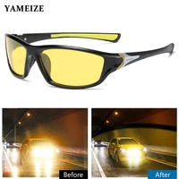 yameize anti glare night vision glasses for men polarized sunglasses driver goggles night driving glasses lunette de soleil uv