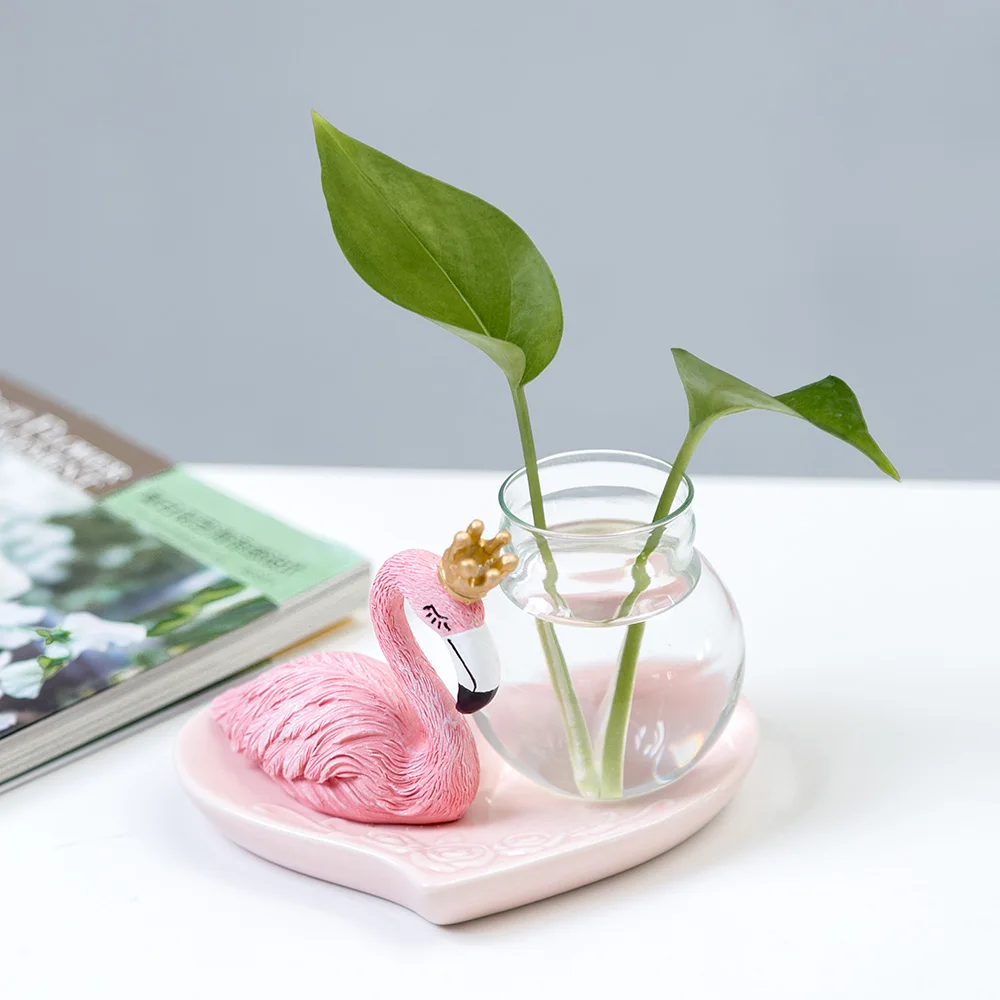 Скандинавское Современное украшение для дома стеклянная жаростойкая ваза