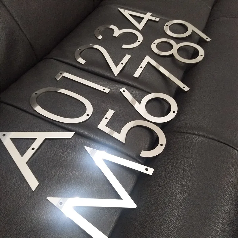 Зеркало на заказ DIY логотип Алфавит нержавеющая сталь Офис Дом буквы отель дома