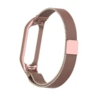 Магнитный браслет из нержавеющей стали для Xiaomi Mi Band 4 5 6