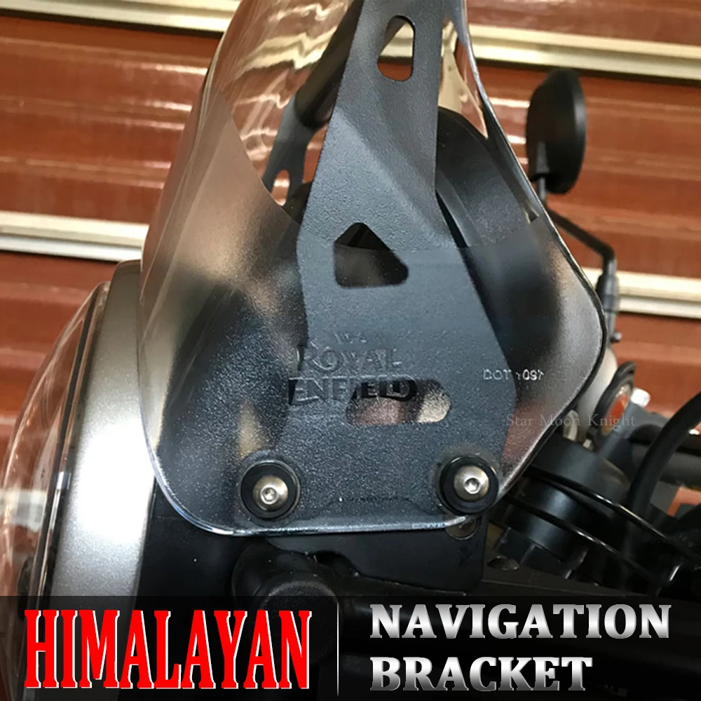 Motorcycle GPS SMART PHONE Windshield Navigation GPS Plate Bracket Adapt Holder For ROYAL ENFIELD HIMALAYAN 2016 - 2020