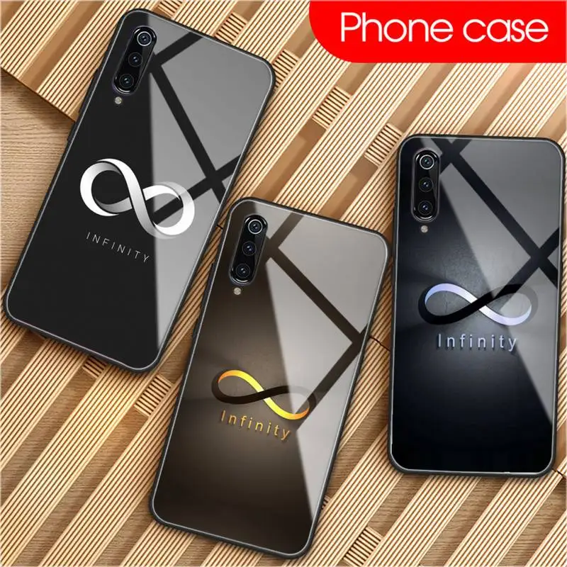 

INFINITY Phone Case For Xiaomi Tempered Glass 6 8 Lite SE MIX2 S For Redmi Note 4X 5 6 6A PRO 7 PRO