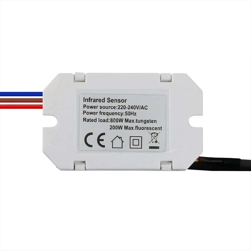 Mini PIR Infrared Motion Sensor LED M Recessed 360 Degree 800W For 5s-8min Home Lighting Switch Sensitive Night Lamp | Лампы и