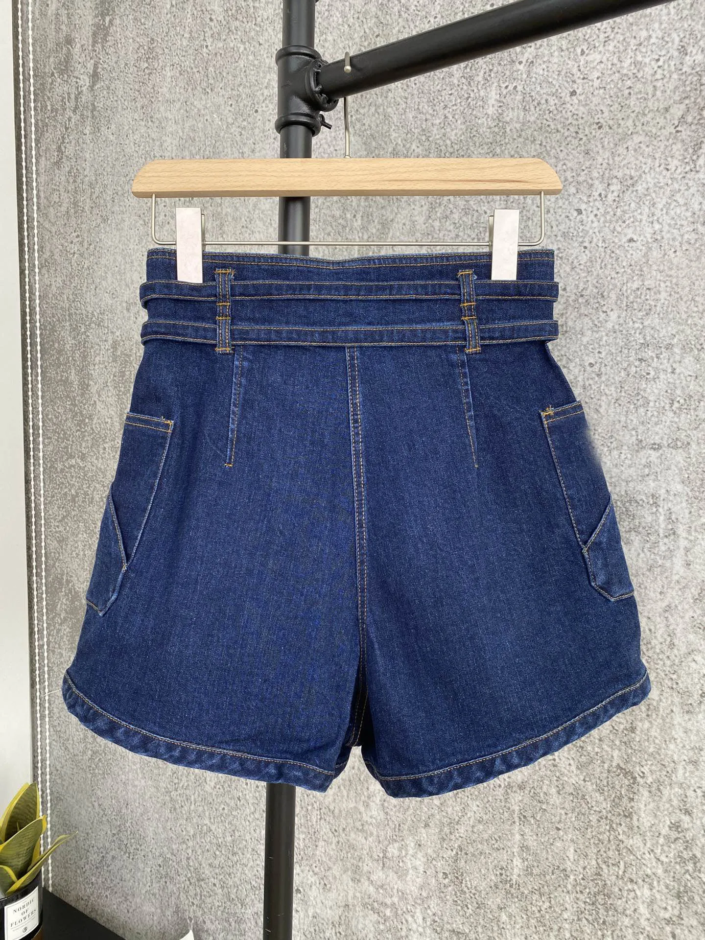 New 2021 Summer Women High Waist Denim Short Pants For Female Gndz 2.27