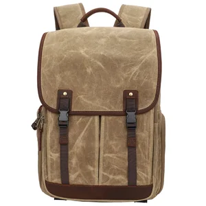 photo camera waterproof batik canvas shoulders backpack fit 13 laptop men women travel outdoor dslr carrying tripod video bag free global shipping