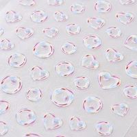 5d lovely colorful pink blue bubble nail stickers stereo back rubber nail art design decoration stickers decal 1pcs 2021 new