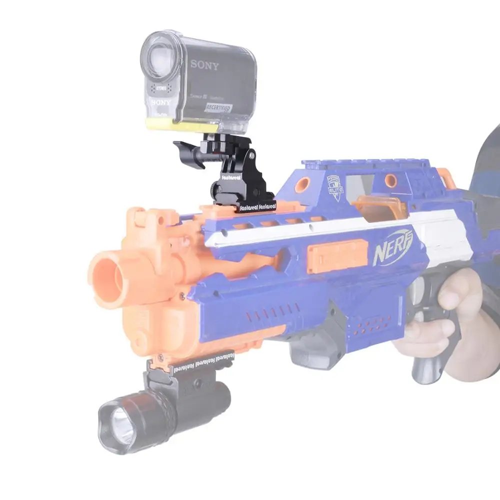 Gun Rail Mount Kit Aluminum Adapter Picatinny Nerf for Airsoft Carbine Gopro Sony SJCAM Action Camera | Электроника